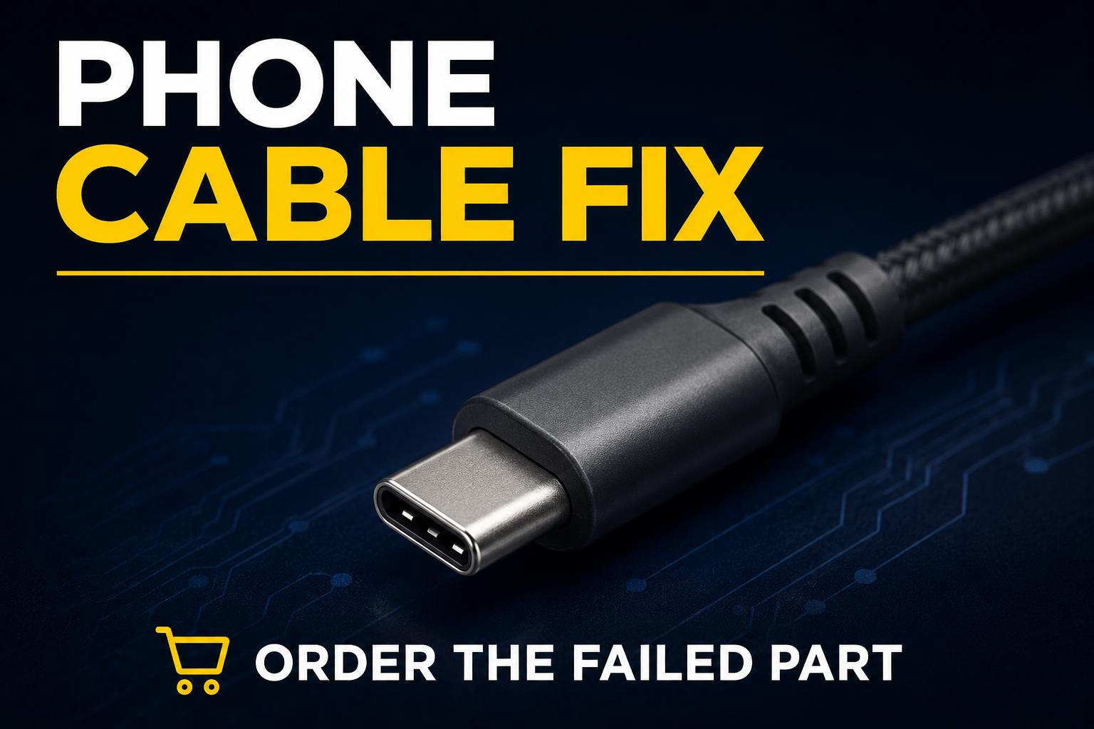 Phone charging cable fix