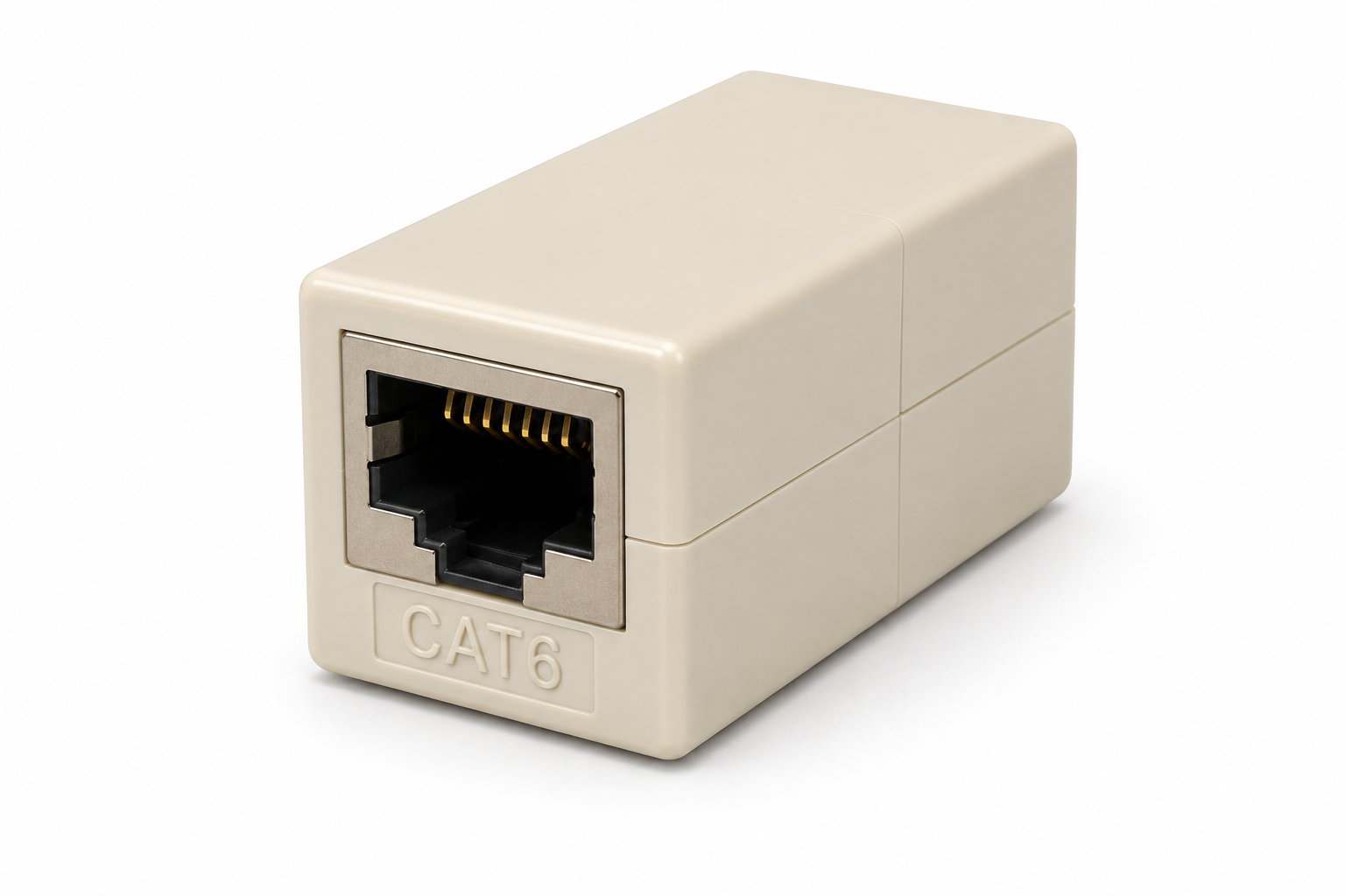 Ethernet coupler for connecting two Ethernet cables together