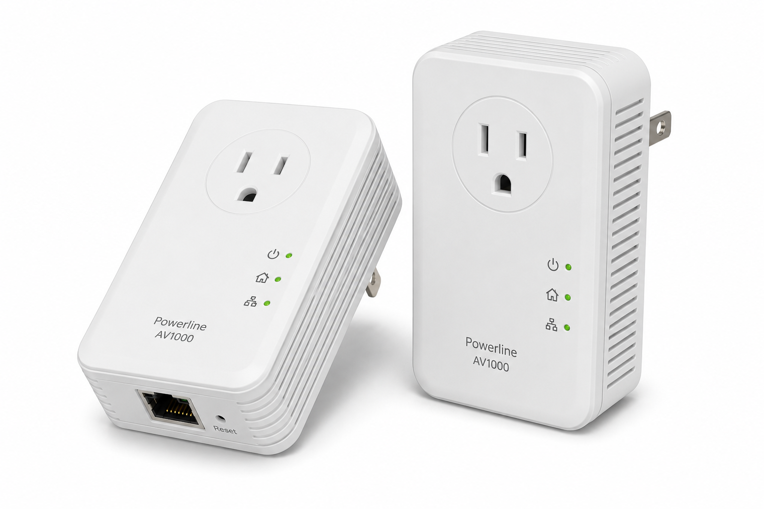 Powerline Ethernet kit for wired connection through electrical wiring
