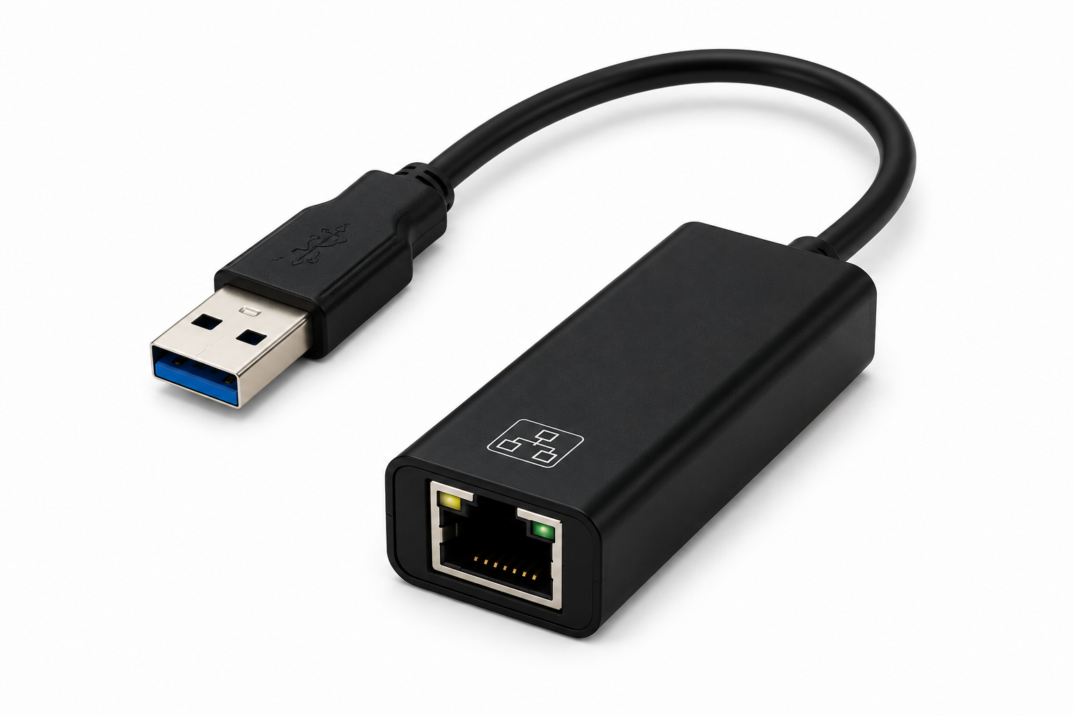 USB Ethernet adapter for devices without Ethernet ports