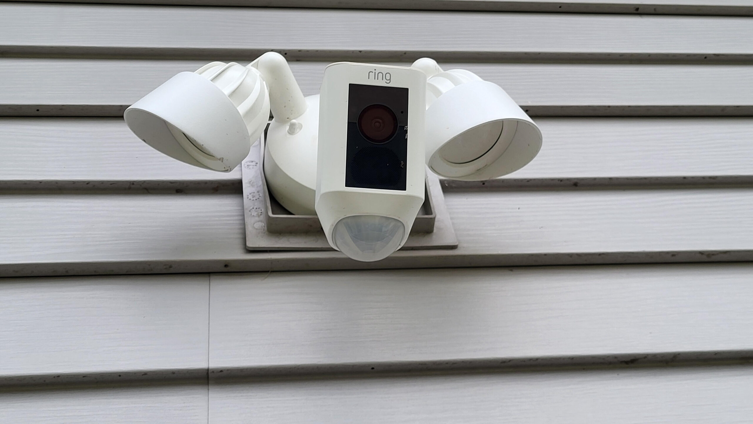 Ring Floodlight Camera installed on Bobby's home